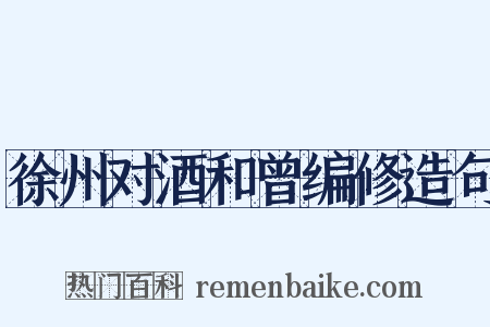 徐州对酒和曾编修造句是什么意思的图片